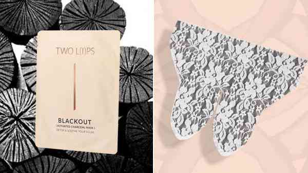 two lips blackout activated charcoal mask
