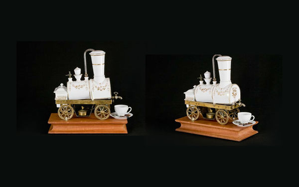 Máy pha cà phê hình đầu tàu xe lửa - ‘Món đồ chơi’ sang chảnh chỉ dành cho giới nhà giàu