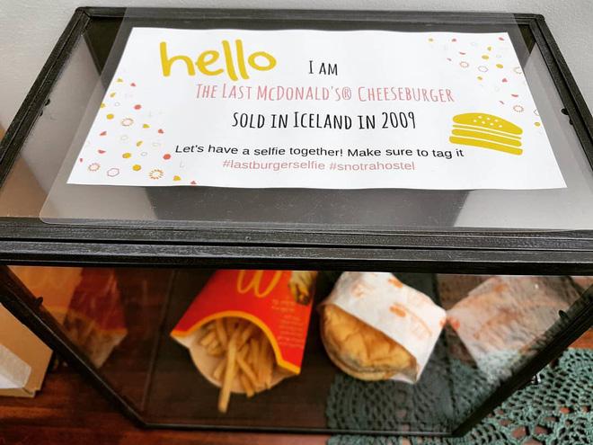 Suất ăn nhanh McDonald cuối cùng của Iceland được trưng bày tủ kính như tác phẩm nghệ thuật, 10 năm rồi vẫn chưa bị phân hủy - Ảnh 2.