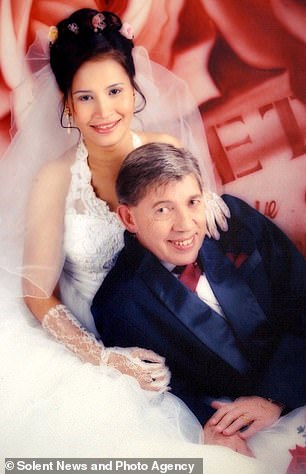 Mr Sheppard met Wan in Bangkok in 2003 and married that year, they are pictured at their wedding